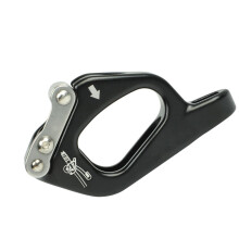 Stainless Steel Climbing Descender with Precision Rope Control for Mountaineering and Rock Climbing