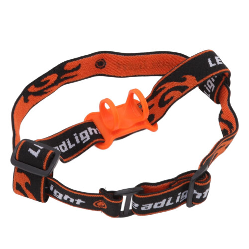 Adjustable Elastic Headlamp Strap with Slip‑Resistant Silicone Holder, Hands‑ Torch Headband for Camping