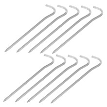 10pcs Lightweight Aluminum Tent Stakes with AntiSlip Grip for Camping and Outdoor Use