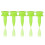 Step Down  Tees 0.86 Inch 500 Count Plastic  Castle Kleine Tees (Groen) 3