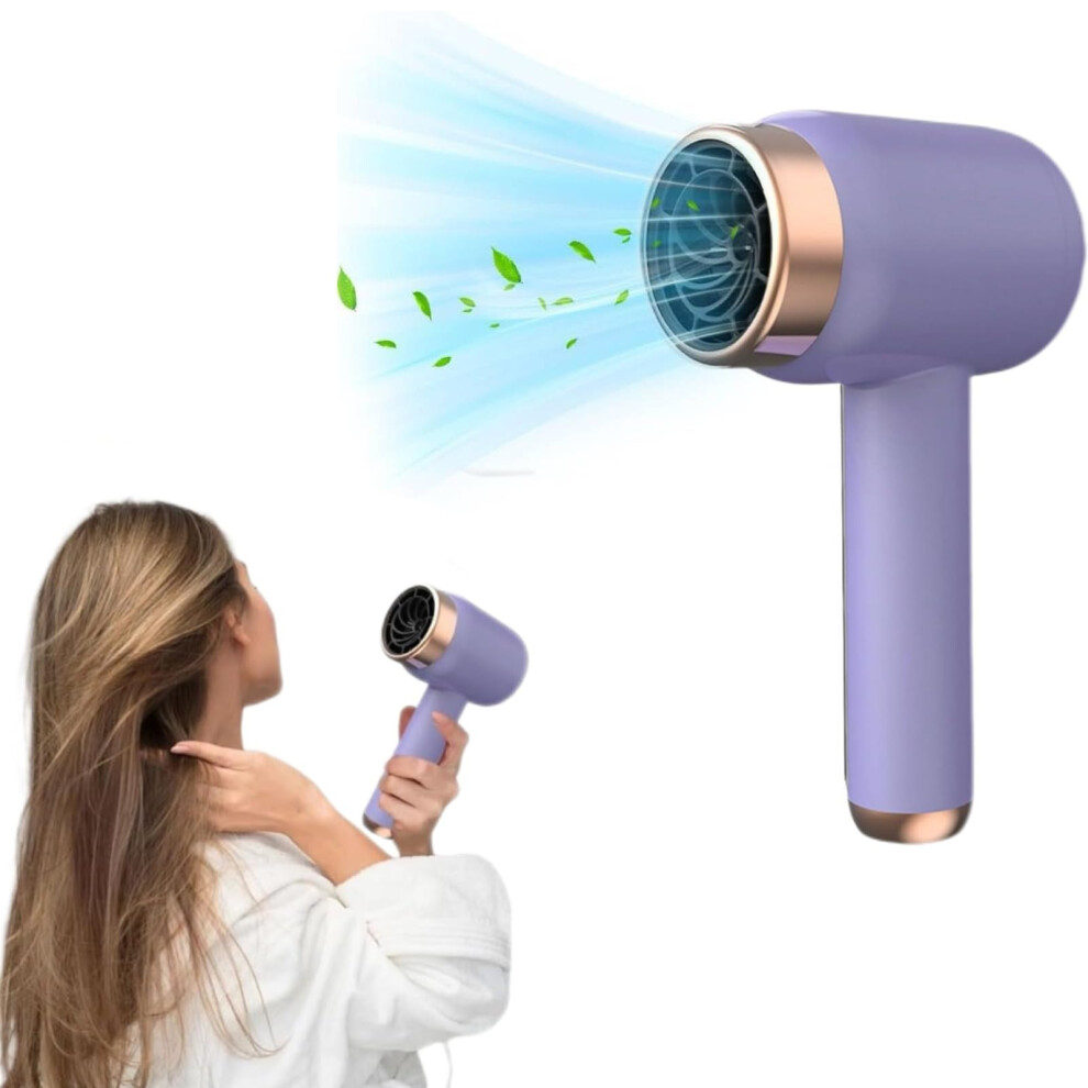 Cordless Hair Dryer Rechargeable Battery Power Fast Drying Lightweight Blow Dryer for Travel and Camping