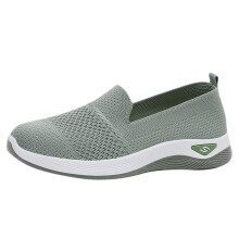Women's Walking Shoes Orthopedic Slip On Sneakers with Arch Support, Non Slip Breathable Mesh Loafers for Elderly and Maternity