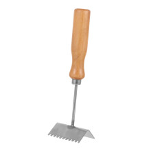 Stainless Steel Beehive Scraper with Ergonomic Wooden Handle, Efficient Wax Removal Beekeeping Tool