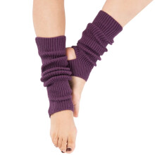 Ribbed Knit Leg Warmers for Women Open Heel Boot Cuffs Lightweight Warm Stretch Fit