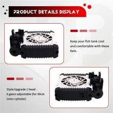 Aquarium Fish Tank Cooling Fan Adjustable Fish Tank Cooling Fan with 6 Wind Speed Aquarium Cooler Chiller EU Plug