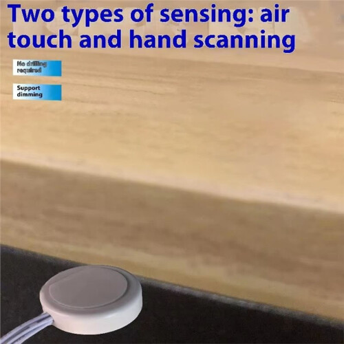 2Pin Partition Touch Sensor  Dimmer Hand Sweep Controller Through Panel, Wood, Stone, Glass SM Connector