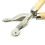 3Pc Wood Handle Overneedle Wheel Leather Needle Spacing Paper Perforating Tool Roulette 2mm 3
