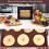 18 Pack Silicone Dehydrator Sheets Non Stick Square  Dehydrator Trays for Meat Vegetables Fruit Food Dryer Mat 2