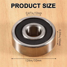 6X 6201RS Shielded Deep Bearing 32mm x 12mm x 10mm