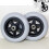 Wheelchair Front Replacement Wheels 6/7/8 Inch Pair with Durable Polyurethane Tires and Smooth Rolling Performance 1