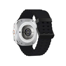 47mm Black Sport Silicone Strap for Galaxy Watch 7 Ultra, Soft Breathable Loop for Secure Daily Wear