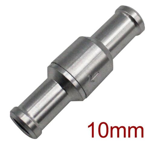 4 Stk 10 mm Backventil Broms ServoföRstäRkare Ingen Retur Inline EnväGsventil Backventil Vakuumslang Aluminiumventil 1
