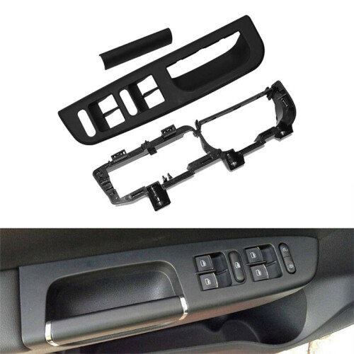 5X Black Front Left  Bezel & Handle Trim & Bracket for  Bora  MK4 1