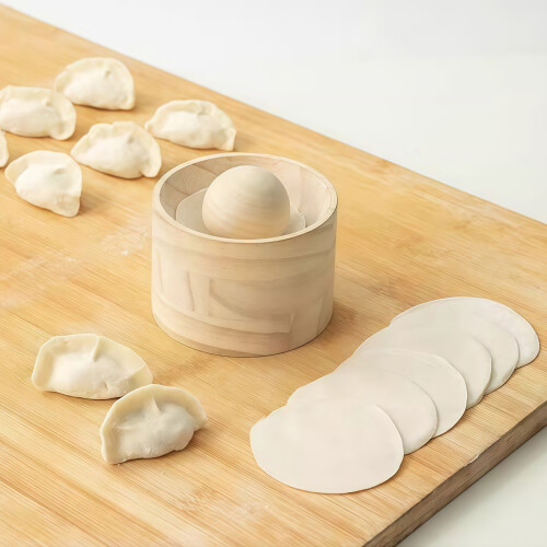 Wooden Dumpling Skin Maker with Nonstick Coating Quick Dumpling 2