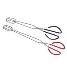 2pcs Heavy Duty Firewood Tongs Set with Long Scissor Handle for BBQ, Fireplace, and Camping
