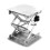 Adjustable Stainless Steel Laboratory Jack 100x100mm with Precise Control Knobs and Stable Support Base 1