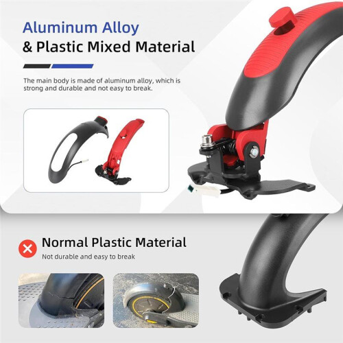 Ulip Scooter Rear  Scooter Replacement Accessory with Tail Light Brake,for   Max G30 G30D Scooter 2