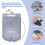 Inflatable Shampoo Basin with Wide Neck Support and DoubleLayer Splash Guard for Bedridden and Elderly Users 4