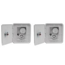 2X RV Schwere Wasser Füller Quadratische Luke Wasser Box mit Schlüssel Schraube RV Trailer Wohnwagen Zubehör