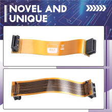 For SLI Crossfire Interconnect Bridge Flex 100mm PCI-E 1x 26pin Female to Female Cable