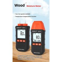 SWEVY SW912 Digital Hygrometer with LCD Large Screen, Portable Wood Moisture Content Tester for Building Materials
