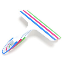 Window Squeegee Set for Bathroom Glass Cleaning, Streak Finish, Ergonomic Rustproof Handle, 3pcs
