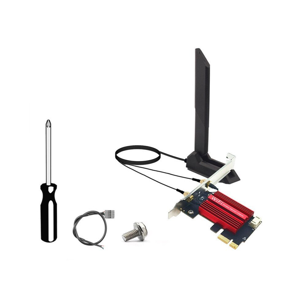 Photos - Other for Computer RTL8922AE WiFi7 PCIe Adapter+12DB Antenna Built-in Wireless Network Card Tri Band 2.4G/5G/6GHz 6338Mbps BT5.4