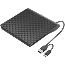 USB 3.0 Typ C Extern CD DVD-Spelare Optisk Enhetsläsare Bärbar DVD CD-Brännare Läsare för Bärbar Dator Stationär Dator