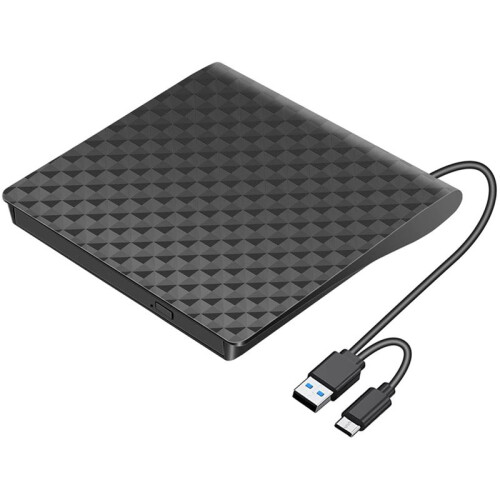 USB 3.0 Type C External CD DVD Player Optical Drive Reader Player Portable DVD CD Drive Burner Reader for Laptop Desktop