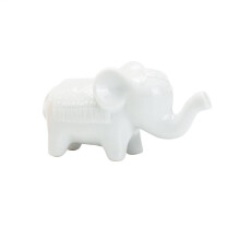 Elephant Decor Ceramic Collectible Desktop Ornaments Good Luck Elephant Decor for Living Room Family Hall Farmhouse B