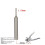 Locksmith Pin Remover, Car Folding Remote Control Key Pin Removal Pin Remote Control Key Folding Tool 1.56MM 4