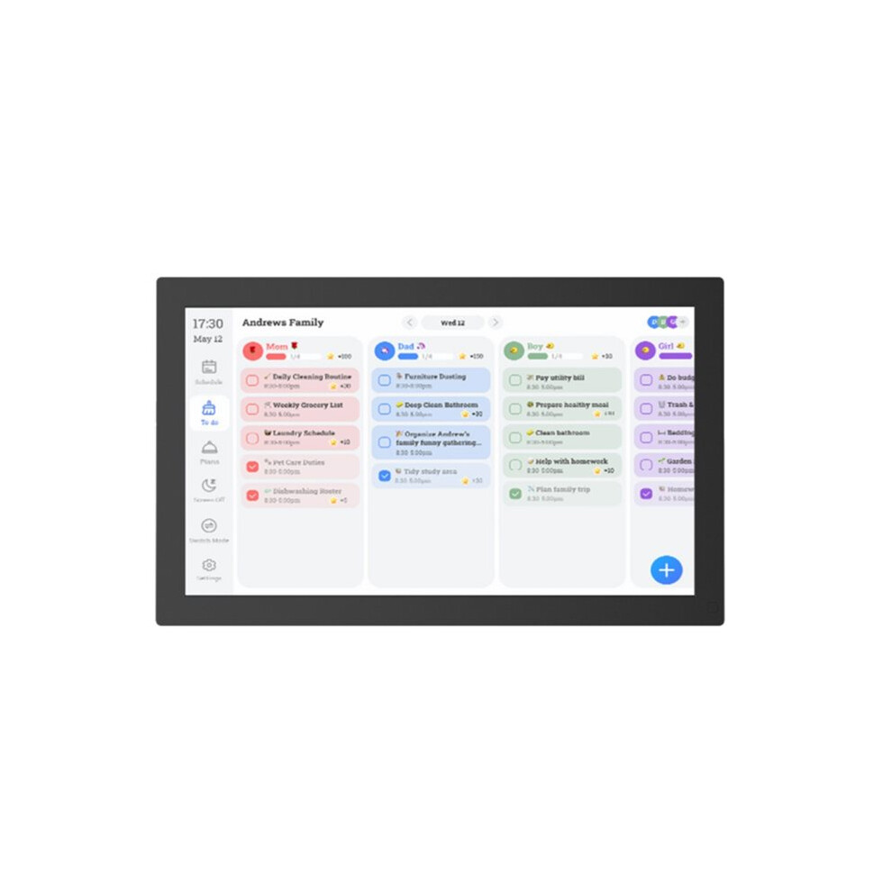 10.1Inch Family Planner Digital Calendar Hd Touchscreen With Chore Chart Meal Plans Fotocube For Family Au Plug 6031878665613