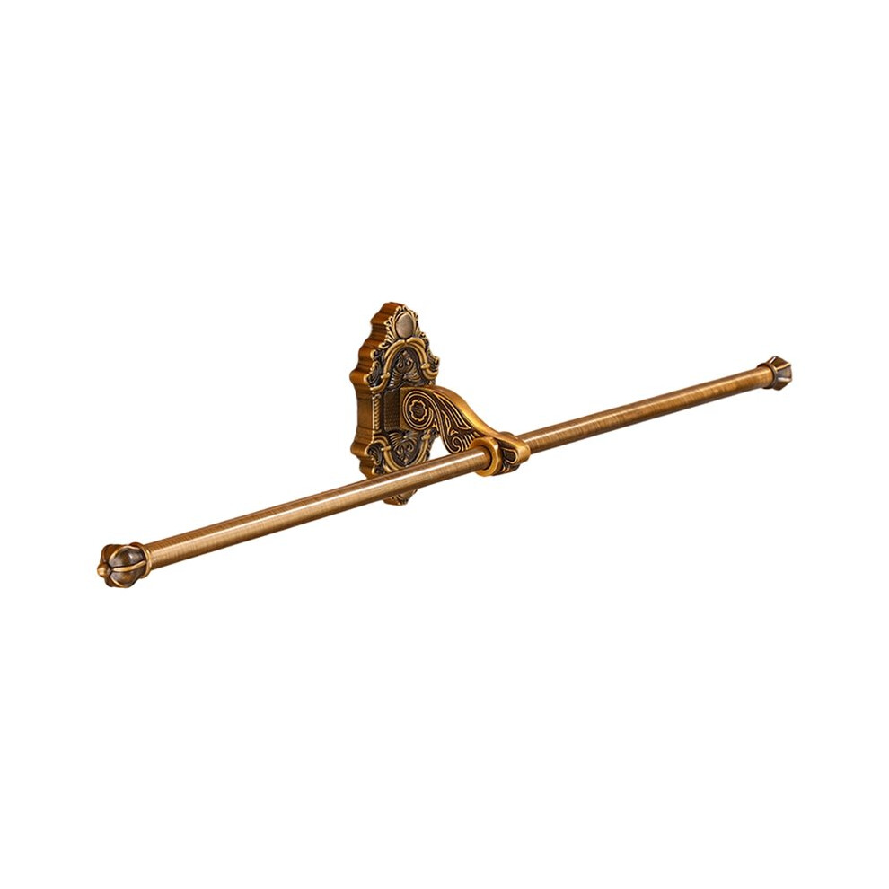 Tauoh Foldable Antique Brass Bath Towel Rack Active Bathroom Towel Holder Double Towel Shelf With Hooks Bathroom Accessories