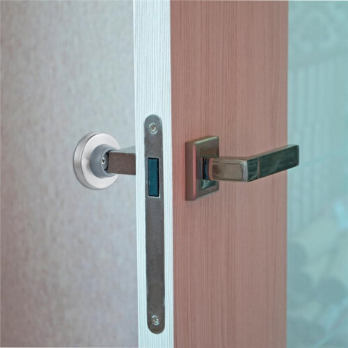 Concave Wall  Door Bumper Stainless Steel Wall Protector Flush Bumper with Rubber 4pcs 2