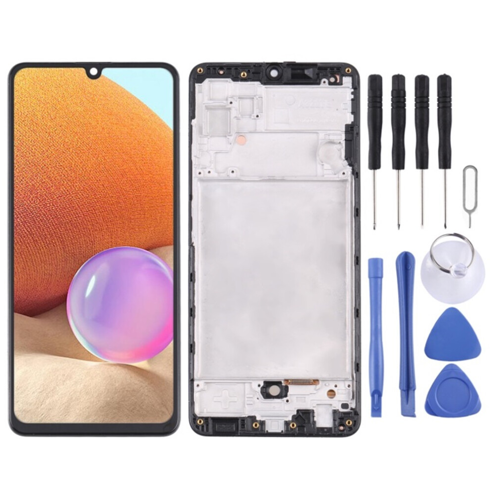 Super Amoled Lcd-Bildschirm Für Samsung Galaxy A32 Sm-A325 (4G-Version), Digitizer-Vollmontage Mit Rahmen 6963311544202
