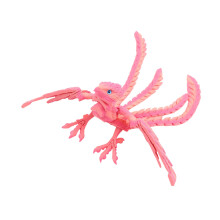 Artistic Movable Phoenixes Sculpture 3D Printed-Pink