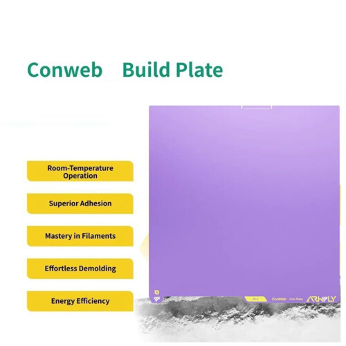 ARKFLY Phaetus Build Plate Cobweb Cool Plate Spring Steel Single-Sided Textured for    3D Printer