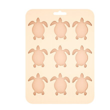 Innovative 9 Cavity Turtles Ice Cubes Tray Silicone-Pink
