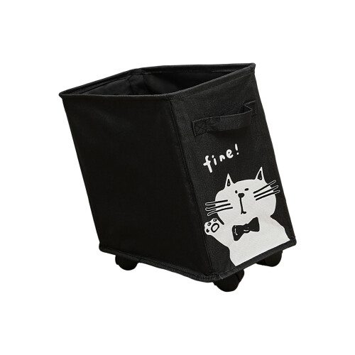 Easy Mobility Foldable Rolling Storage Bin Oxfords Fabric-2