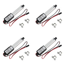 4X Micro-Linear Actuator, 2 Inch Stroke, 90N/20.3Lb,Speed 9.5mm/S Electric Waterproof Actuator Motor Linear Actuator 12V