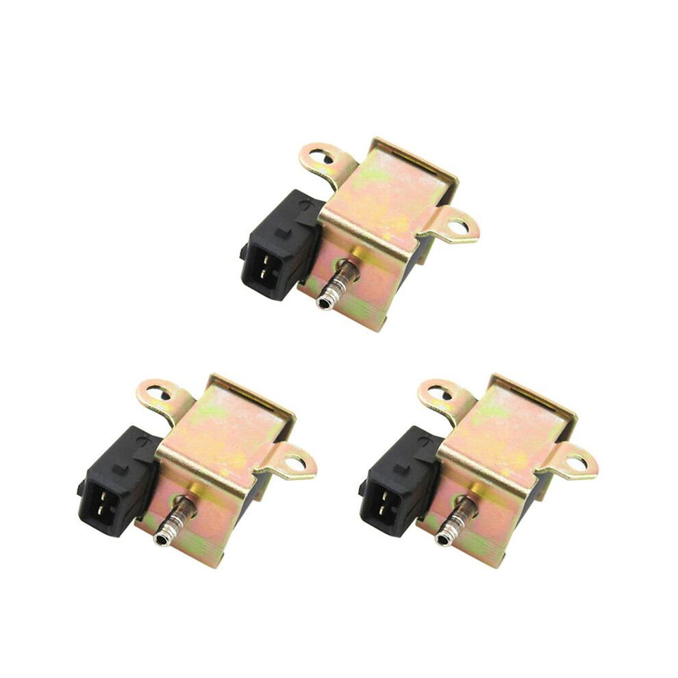 3X Car Vacuum Solenoid Valve Regulator Solenoid Valve Suitable For B5 Bora 4 Mk4 026906283H Black/Gold 6032767104879