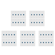 50 Pieces Ethernet Wall Outlet Plate Cat6 RJ45 Wall Plate Jack Female to Female Ethernet Inline Coupler Plates Ethernet