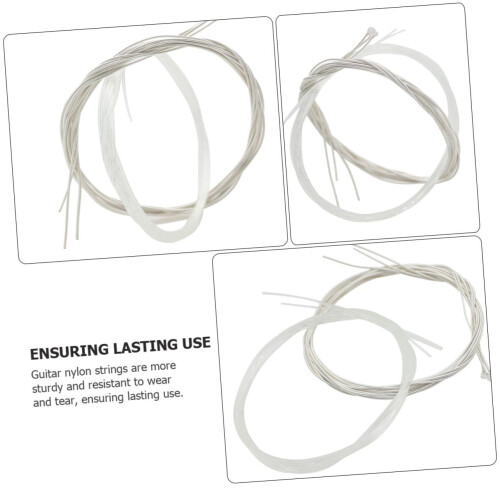 Classical Guitar Strings Set 6pcs Nylon Replacement Strings for Warm Balanced Tone and Durability 2