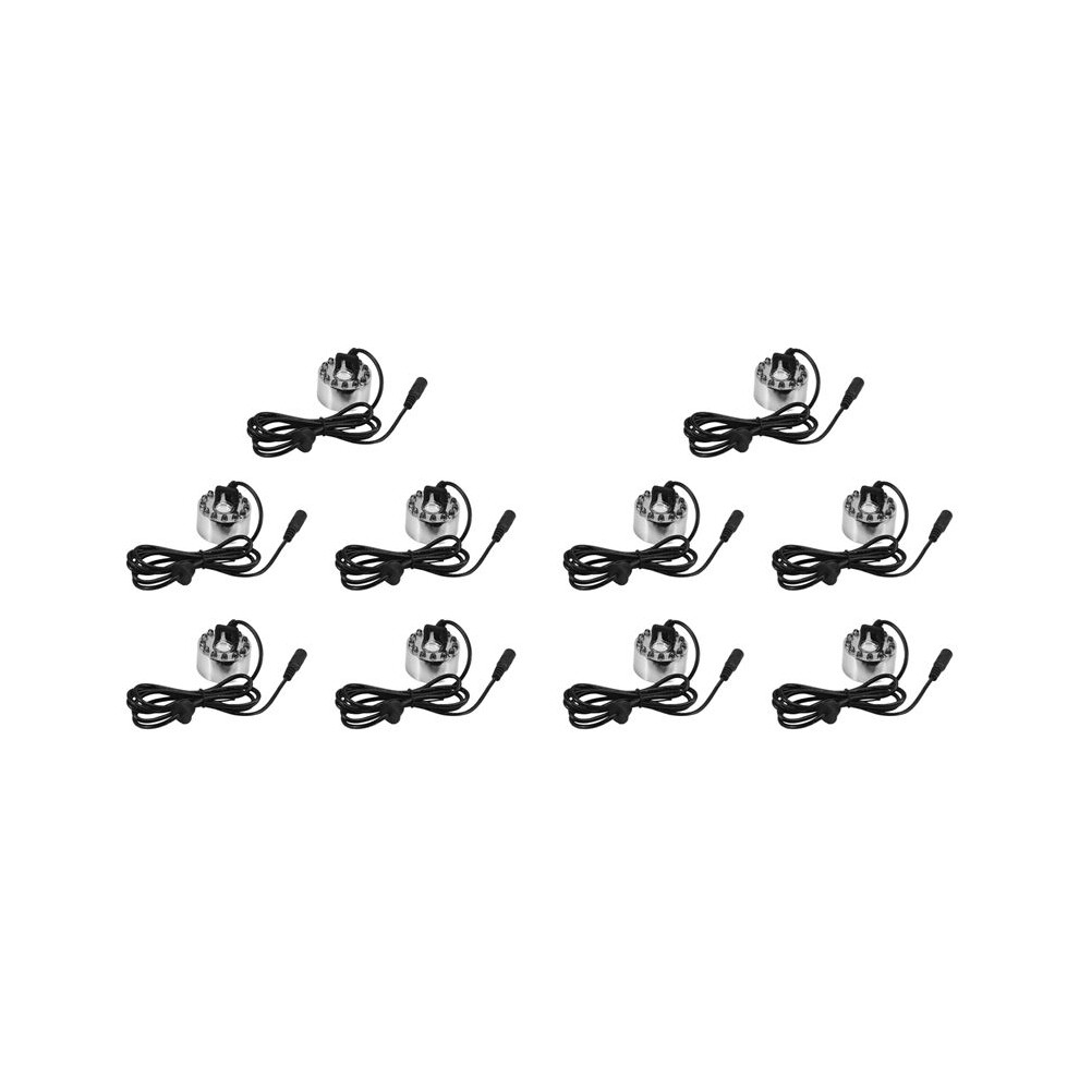 10X Ultrasonic Mist Maker Fogger Water Fountain Pond 12 Led 6033868780269