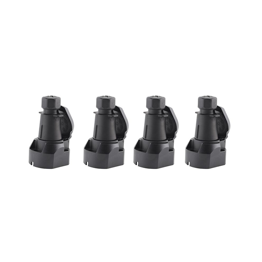 4X 7 Pin European Trailer Socket+Plug Tow Bar Connector Adapter For Truck Boat Caravans Transfer Signal Adapter 12V 6033335501700
