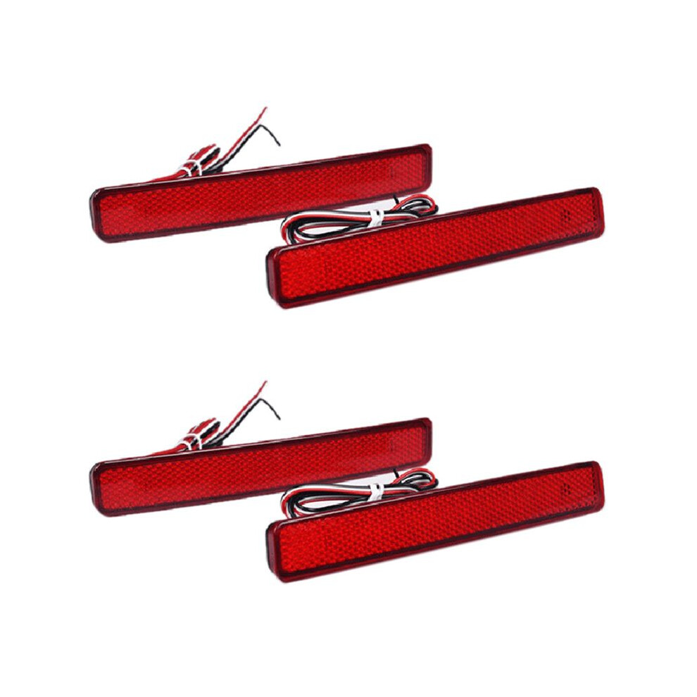 4Pcs Car Rear Bumper Reflector Brake Led Tail For T5 Transporter/ Caravelle / Multivan 2003-2011 Light 6034170028728