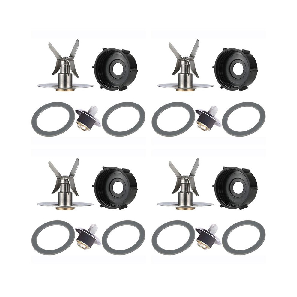 Replacement Part For Blender 4Pcs Blade & 4Pcs Blender Jar Base & 8 Pcs Gasket Seals & 4Pcs Square Drive 6033079440747