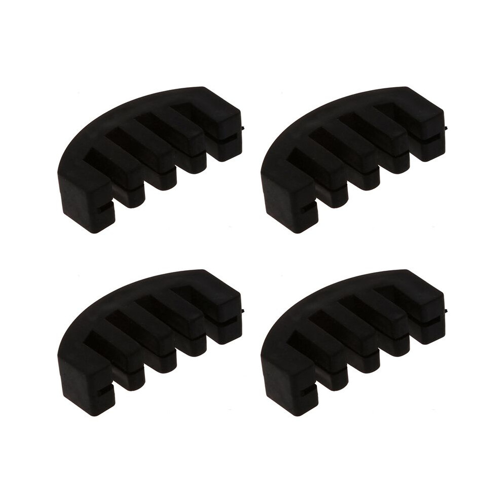 4X Violin Practice Heavy Rubber Violin Mute Silencer Acoustic Electric Black 6034240143924