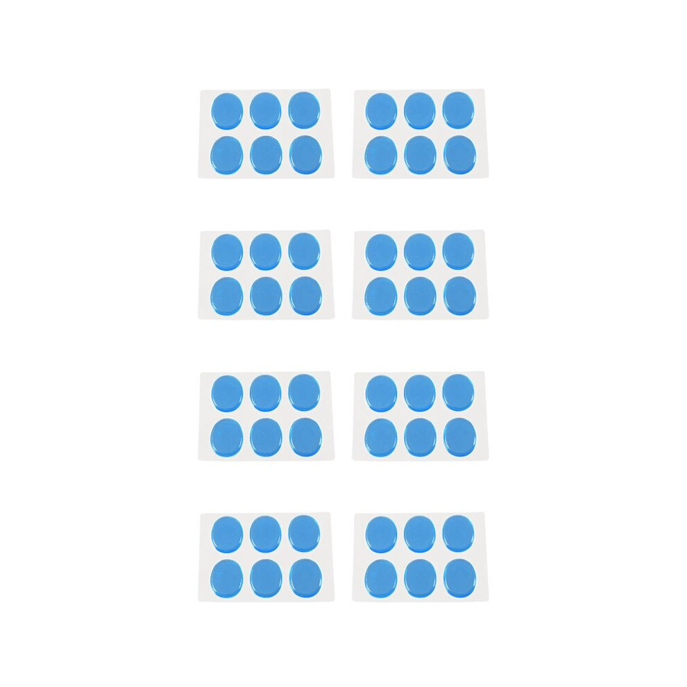 Brecantia 48Pcs Snare Drum Mute Pad Drum Damper Gel Pads Snare Tom Drum Muffler Mute Transparent Percussion()