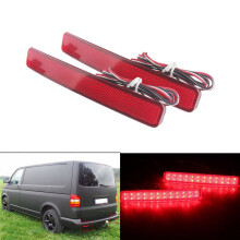 4Pcs Car Rear Bumper Reflector Brake Light Led Taillight for T5 Transporter/ Caravelle / Multivan 2003-2011